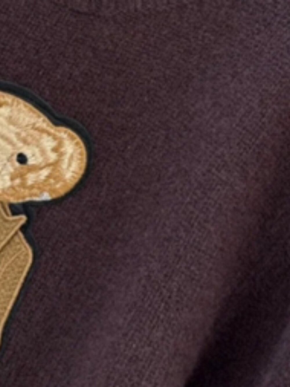 Ralph Lauren Gentleman Bear Brown Crewneck Sweater - Picture 6 of 7